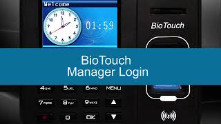 Acroprint BioTouch   Manager Login