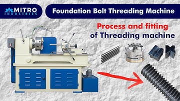 Lanco Die Head Chaser Threading Machine | Rebar Threading Machine | Foundation Bolt | GI Pipe Thread