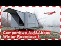 🚴PHOENIX Camper F9, ❄️Winter Roomtour In& Outdoor! Auf& Abbau, Camper für Ein& Zwei Personen!