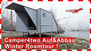 🚴PHOENIX Camper F9, ❄️Winter Roomtour In& Outdoor! Auf& Abbau, Camper für Ein& Zwei Personen!