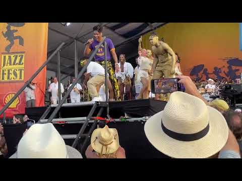 Jon Batiste performing Freedom at JazzFest 5/5/23