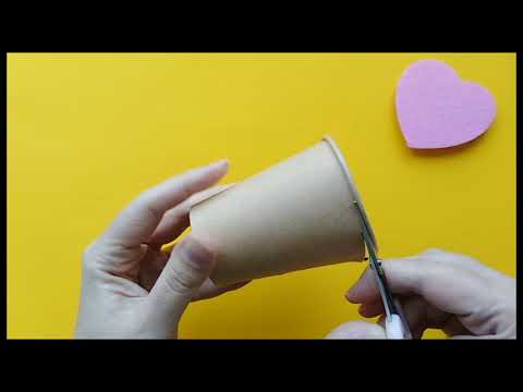Как быстро сделать корзинку из бумажного стаканчика.Very easy Paper Craft Ideas🌺🐰