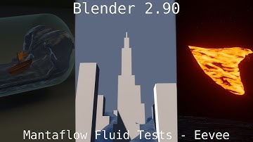 Blender 2.90 - Mantaflow - Eevee Fluid Simulations