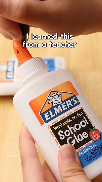 Use this clever teacher hack to make sure glue is closed! #momhacks