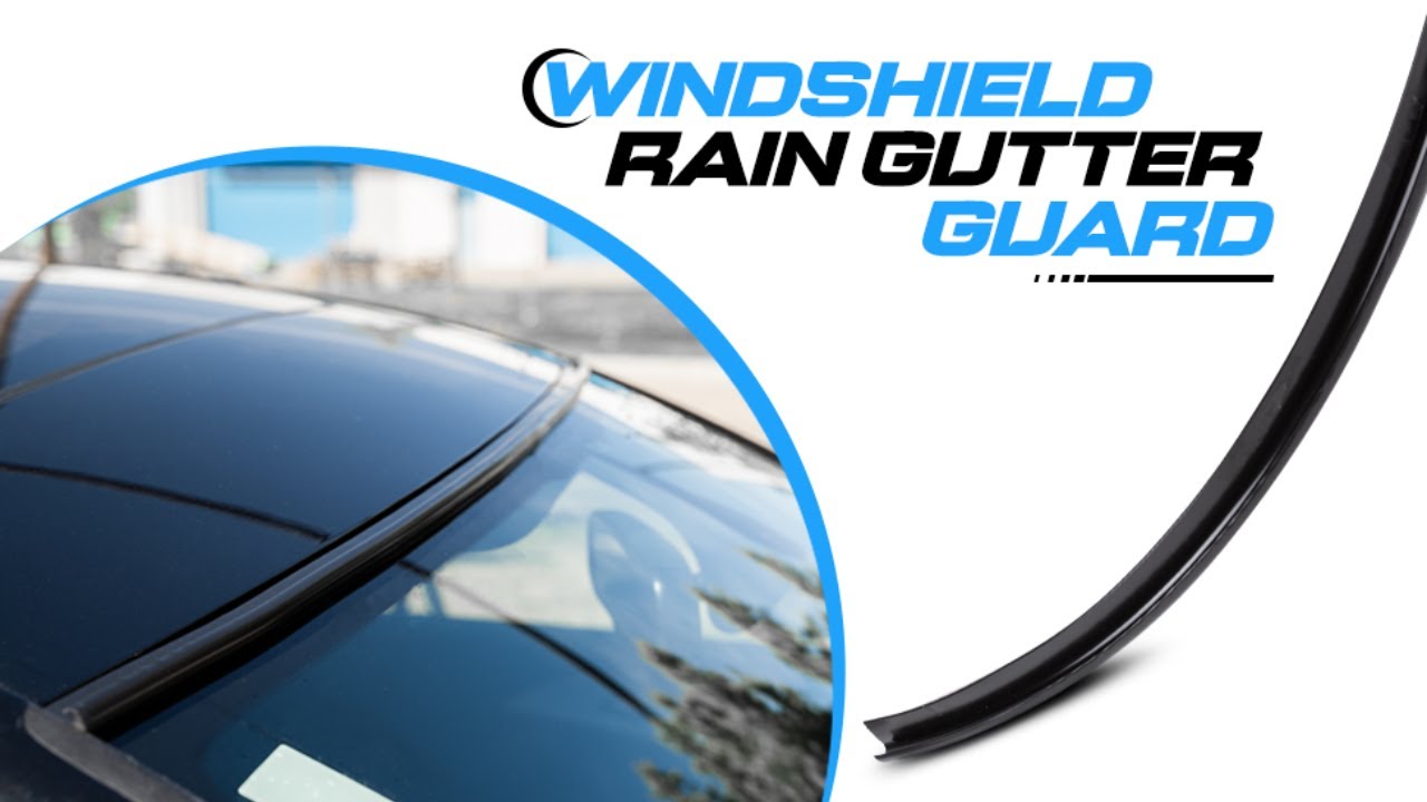 Windshield Rain Gutter - RV Rain Gutter with Strong Adhesive Tape Flexible and Durable Drip Rails