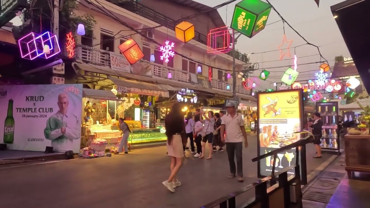 Pub Street,  The Center of Siam Reap’s Nightlife , Cambodia
