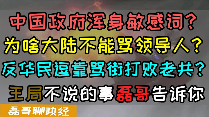 【脫粉打臉真人秀】中國這個政府渾身上下都是敏感詞？為啥大陸不能罵領導人？大陸互聯網敏感詞禁區的原因是什麼呢？反華民逗靠嘴炮打敗共產黨？王志安不說的事，磊哥告訴你 - 天天要聞