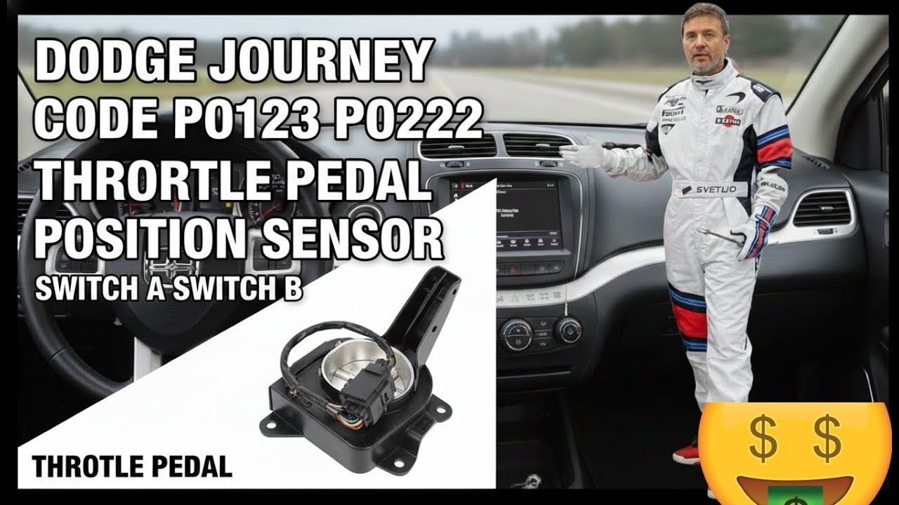 Ремонт датчика педали дроссельной заслонки Dodge Journey: диагностика и замена P0123, P0222