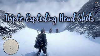 Red Dead Redemption 2 - Triple Exploding Head Shots
