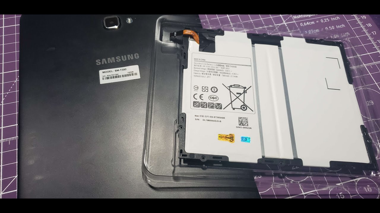 Samsung Tablet SMt580 Repair
