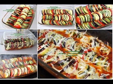 Fransiz Ratatouille - Sebze Dizmeli Domates Soslu Graten