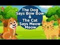 The dog says bow bow  nursery rhymes songs for childrens  rhymes for kids  amulya kids