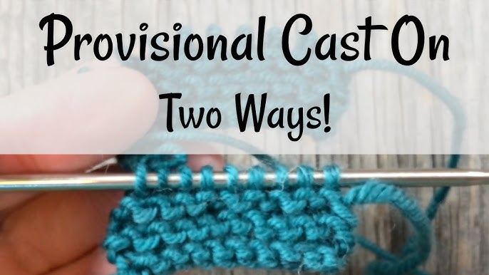 How to Provisionally Cast On Using Barber Cords, Knitting Podcast