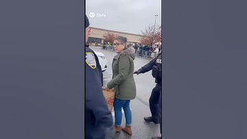 Teacher arrested grocery shopping near protest.     #usa #chicago #protest #ice #ai #surreal #shorts