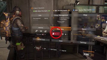 The Division New backpack bug