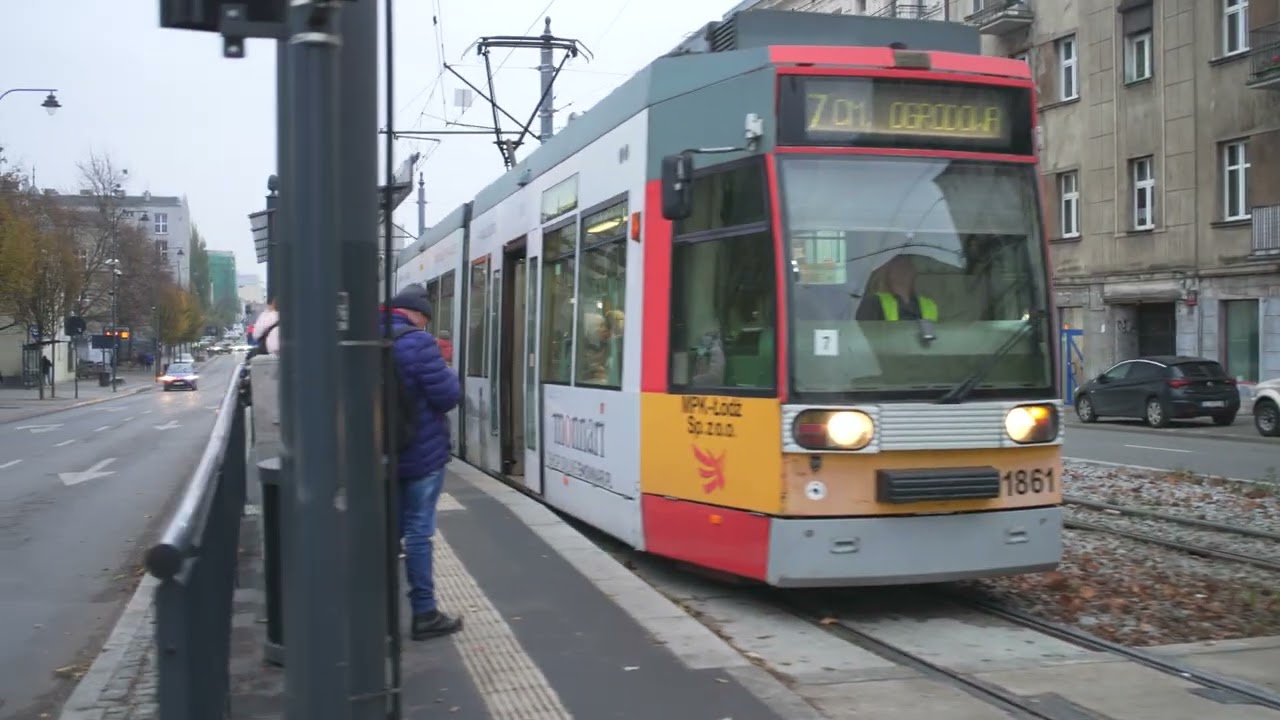 Poland, Łódź, tram 7 ride from Piotrkowska Centrum to Legionów + walk to Manufaktura