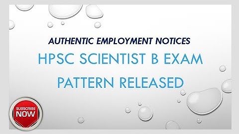 hpsc scientist B exam pattern