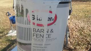 Glidden Barn & Fence Exterior Paint from Walmart - Review