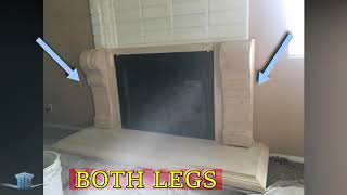 PRECAST FIREPLACE MANTEL INSTALLATION