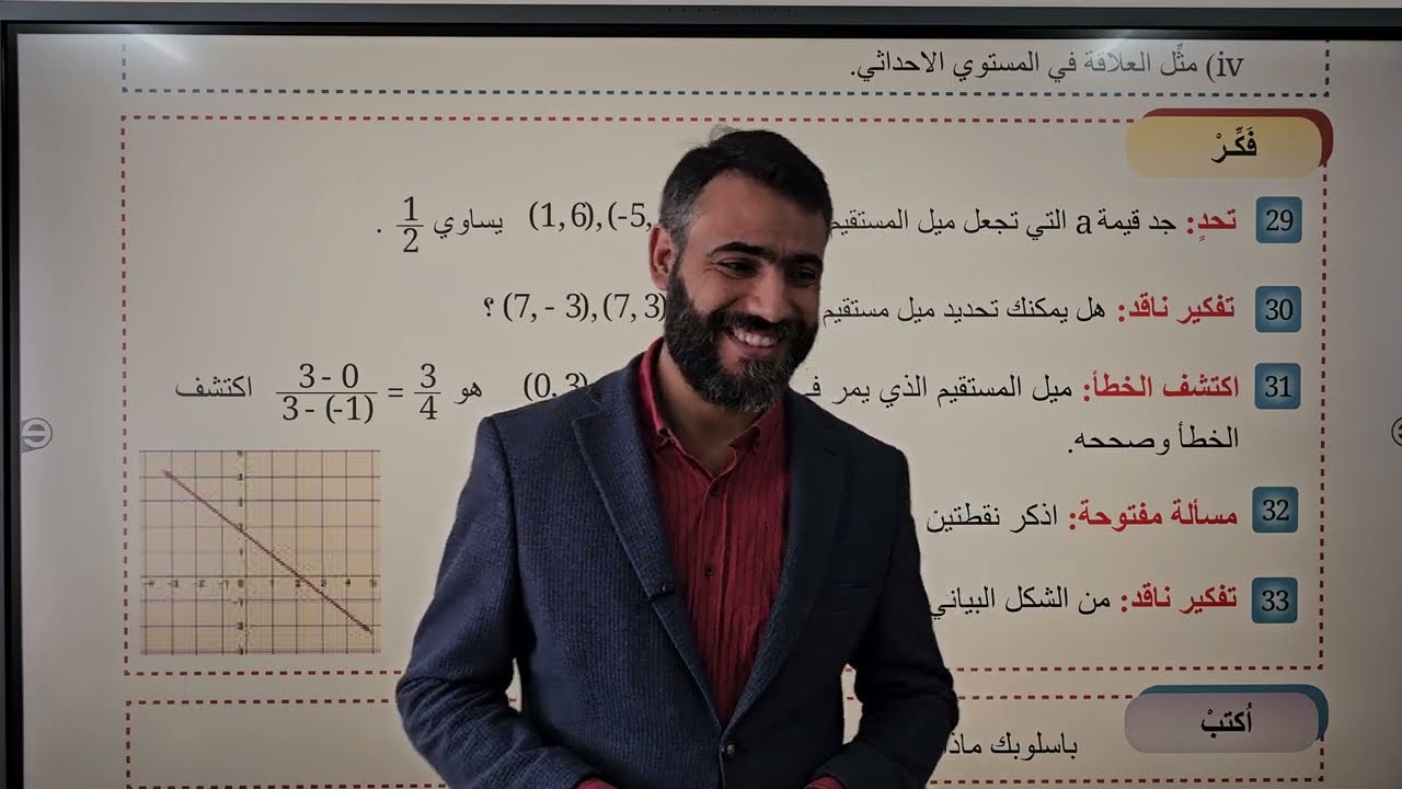 اسئلة فكر صفحة88/رياضيات الثالث المتوسط الفصل 4