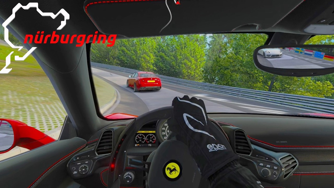 Nürburgring Night Survival Under Zero Visibility Conditions Assetto Corsa Gameplay POV
