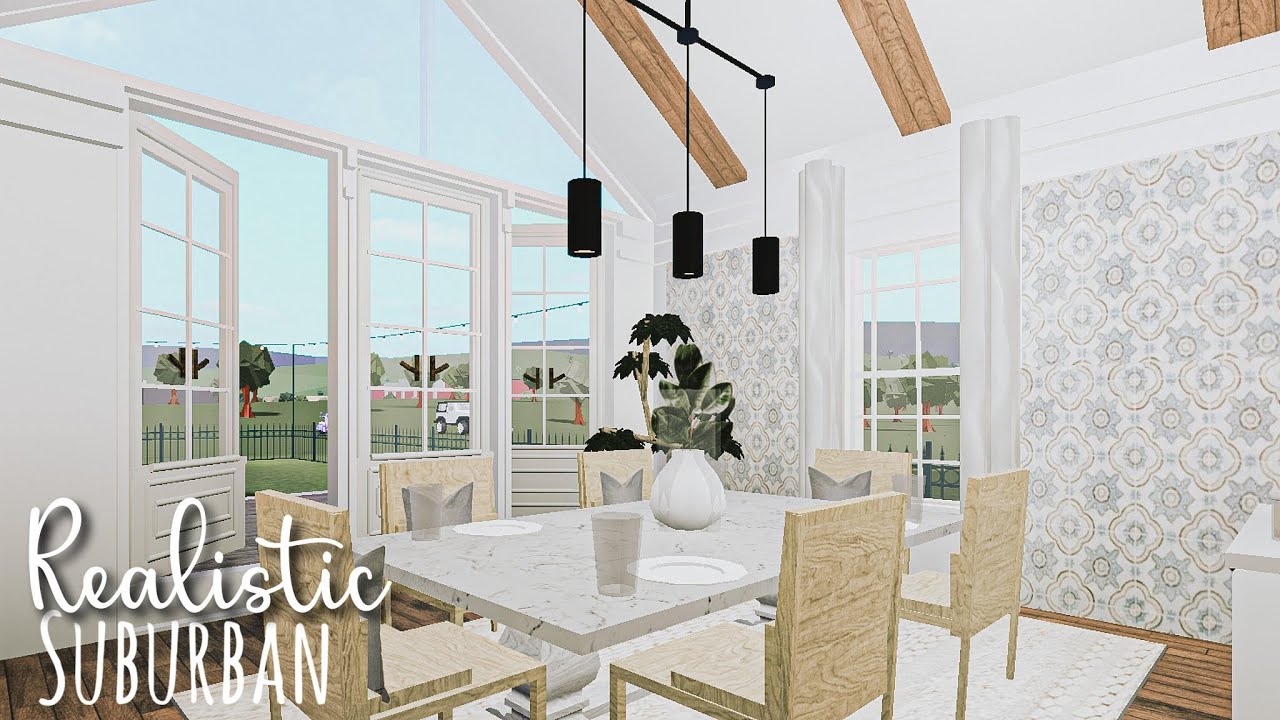 Bloxburg Realistic Suburban Home Speedbuild - YouTube