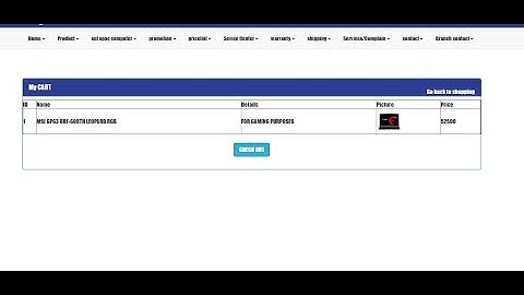 Creating an e-commerce website using PHP, mysql, dreamweaver  STEP 3