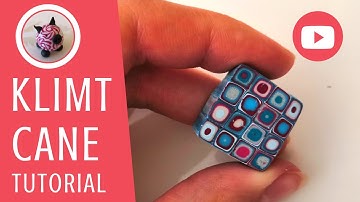 Klimt-Cane Tutorial with extruder (polymer clay) - Claymaa