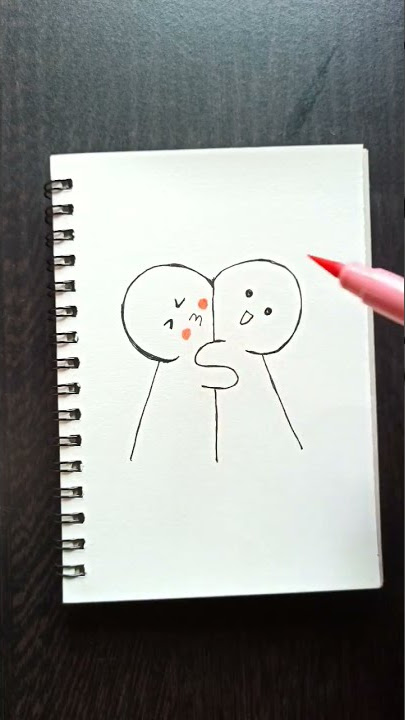 Cute Best Friend Drawing 💖 (BFF Drawing ) #shorts