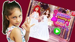 🎮 Designing *WEDDING DRESSES* for all the princesses. Which is your favourite? screenshot 2