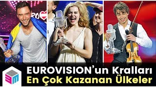 Eurovision Şarkı Yarışmasını En Çok Kazanan Ülkeler 2018 İtibarıyla