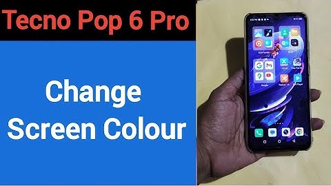 How to change screen colour, display colour change kaise karen, Tecno Pop 6 Pro me display colour pr