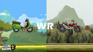 🥱😎2 EASY Scooter WRs - Hill Climb Racing 2