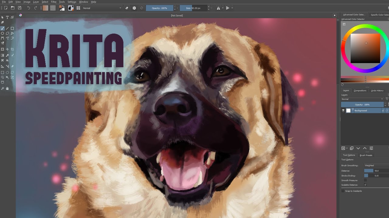 Krita Speedpainting - Pet Portrait
