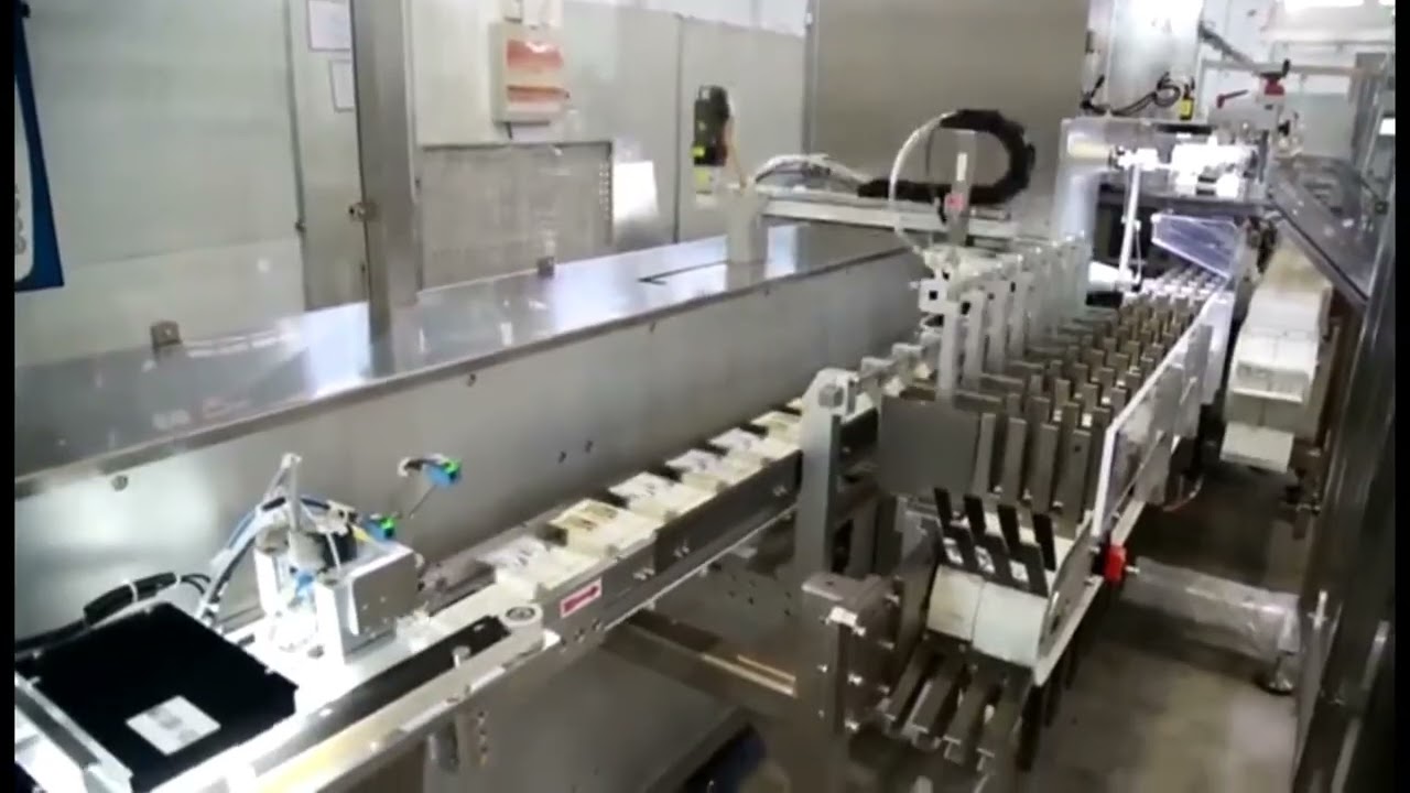 Pharmaceutical blister cartoning line (70 cartons per minute)