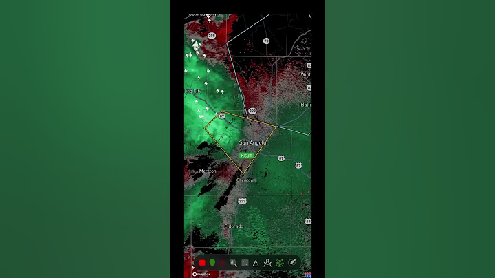 Excellent example of how to read velocity on #weather #radar.