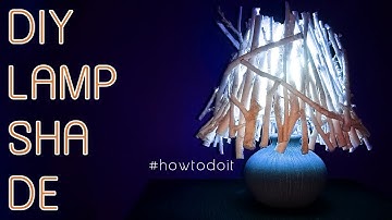 The original lamp shade for a Lamp 💡 How to Make a Lampshade with Their Hands