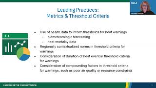 CalHeatScore Webinar #2 -  Heat Warning Systems and CalHeatScore Development
