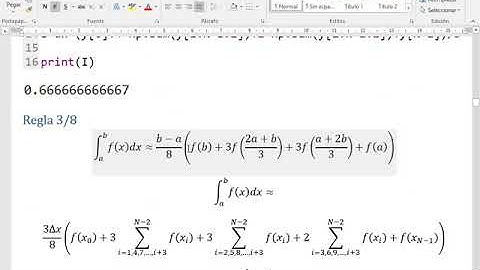 Reglas de Simpson e integración numérica en Python