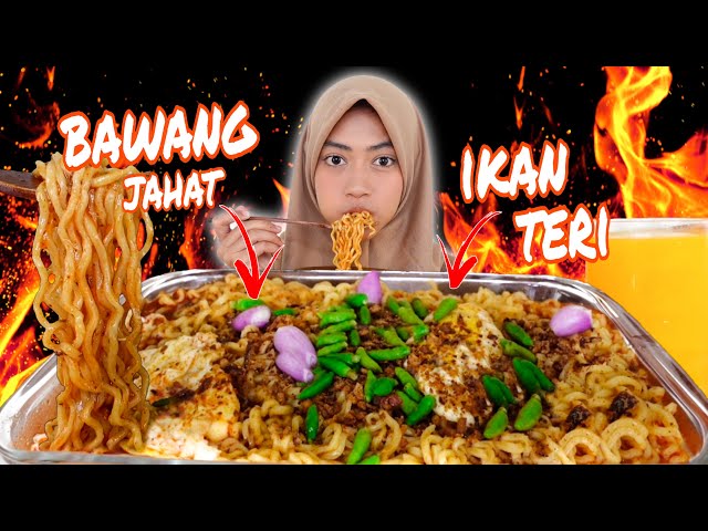 NYOBAIN YANG LAGI VIRAL! MIE KSC PAKE BAWANG MERAH MENTAH & CABE RAWIT | MUKBANG ASMR class=