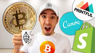 I Sold Bitcoin Merch In 48 Hours & Made $____! (Print On Demand)