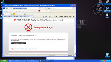 Trend Micro Titanium Internet Security 2014 (Modified settings) - Test with more links