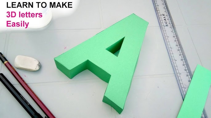 Cut Out Cardboard Letters