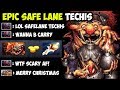 OMG Most Scary Safe Lane Techis Right Click Build - By Top 1000 Immortal Pro Gameplay Dota 2