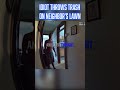 Revenge Gone Wrong Garbage Prank Backfires on Moron Neighbor #bodycam #police