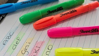 Sharpie Gel Highlighter Review #sharpie #highlighter