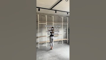 Maximize your retail store walls and make stunning visual merchandising displays #retaildesign