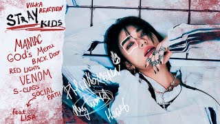 Реакция K-POP Stray Kids : MANIAC, God's Menu, Back Door, Red Lights, VENOM, S-Class ► Реакция Вилка