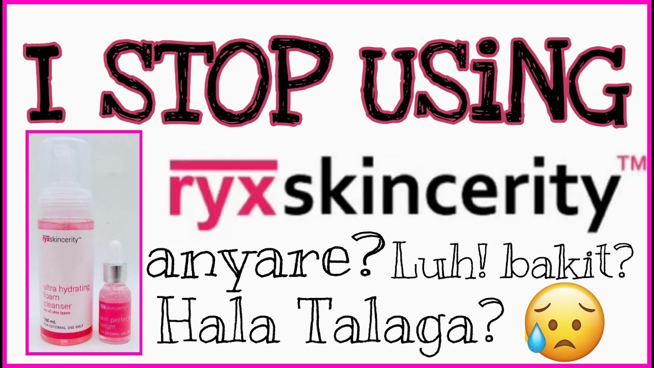 Ryxskincerity Review FINAL UPDATE (4 weeks of using and I Stop) - YouTube