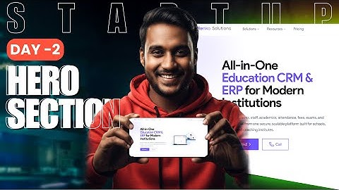 Building an ERP Startup from Scratch 🔥 | React Hero Section (Day 2)